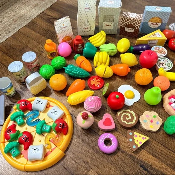 Colorful Play Food Set for Kids - Picture 1 of 7